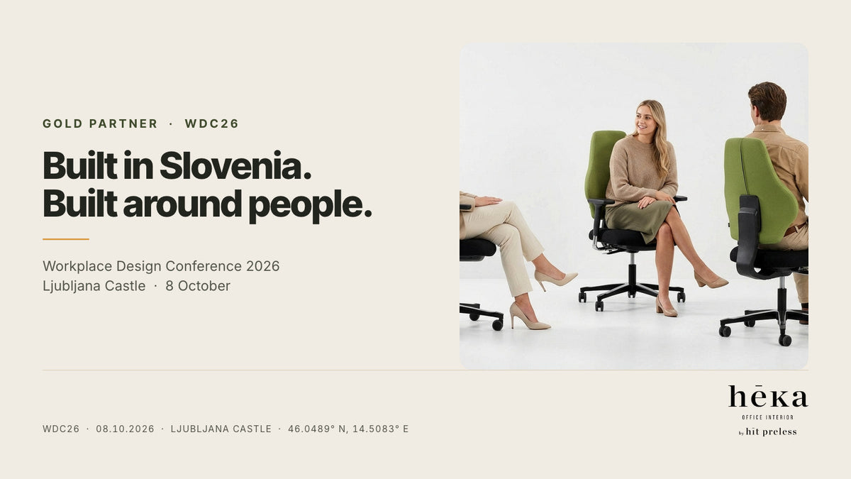 Heka je zlati partner Workplace Design Conference 2026