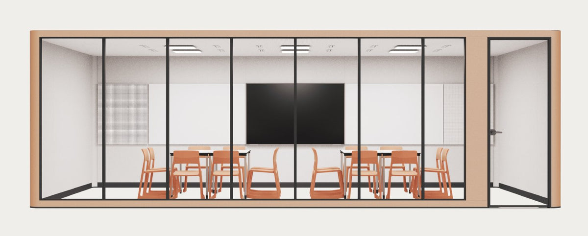 CoreRoom, velika sestava za predavanja, pogled od spredaj