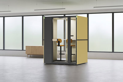 CorePod Cube Duo, akustična kabina, v pisarni (vizualizacija)