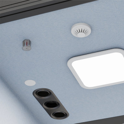 CorePod Duo, strop: LED-svetilka in prezračevanje